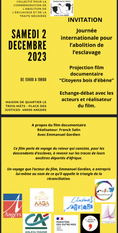 Projection du film " citoyens bois d'ébène"