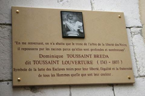 Plaque de Toussaint Louverture 