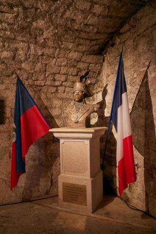 Buste de Toussaint Louverture par James Mastin - Château de Joux
