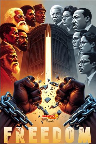 FREEDOM est un spectacle musical choral et dansé sur l’histoire du peuple noir.