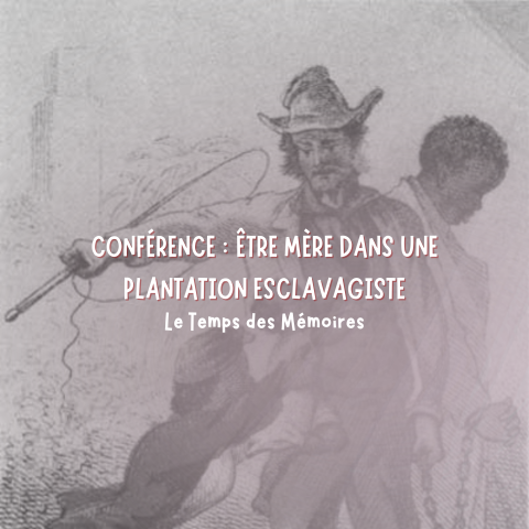 image d'archive d'une gravure d'une mère sur une plantation esclavagiste