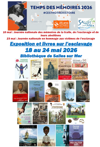 Exposition et livres sur l'escavage