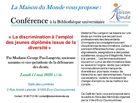 Conférence à la Bibliothèque universitaire