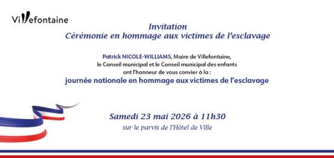 Cérémonie d'hommage aux victimes de l'esclavage