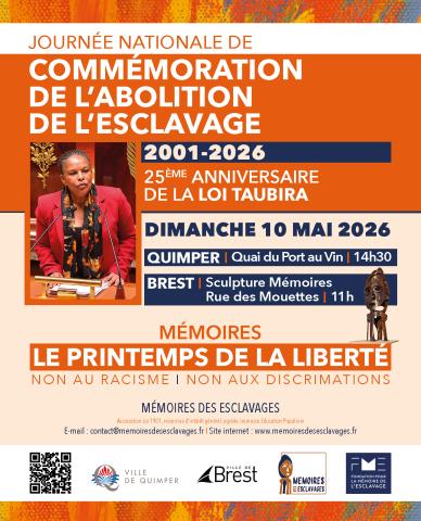 Flyer 10 Mai - Mémoires des Esclavages à Brest