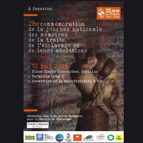 Seyssins (38) - 28e commémoration de la journée nationale des mémoires, de la traite, de l'esclavage et de leurs abolitions