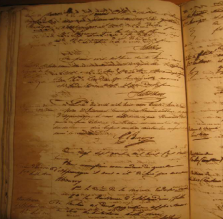   [Registres d’état-civil en Guyane] Etat civil des esclaves et déclarations de marronage (1834-1848)