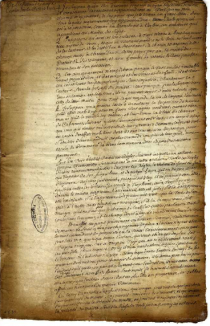 Manuscrit du XVIIIe « De l’influence des lois civiles sur notre conscience. Réflexion sur l’esclavage »