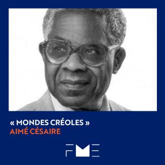 À l’occasion de la campagne « Mondes Créoles » en partenariat avec la RATP jusqu’au 6 janvier, la Fondation pour la Mémoire de l’Esclavage vous en dit plus sur les auteur.e.s de la campagne. Aujourd’hui Aimé Césaire.