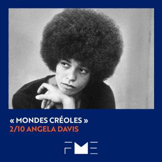 À l’occasion de la campagne « Mondes Créoles » en partenariat avec la RATP jusqu’au 6 janvier, la Fondation pour la Mémoire de l’Esclavage vous en dit plus sur les auteur.e.s de la campagne. Aujourd’hui Angela Davis.