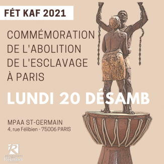 Commémoration de l'abolition de l'esclavage à La Réunion à Paris