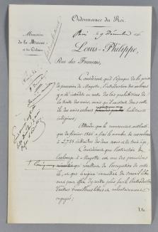 Ordonnance prise par le Roi Louis-Philipe supprimant l’esclavage à Mayotte