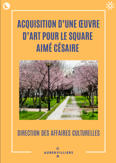 Acquisition d'une œuvre d'art Square Aimé Césaire à Aubervilliers 