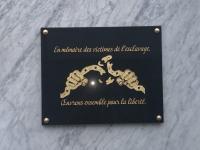 Plaque commémorative des victimes de l'esclavage