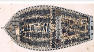 Personnes esclavagisée dans la cale d'un navire