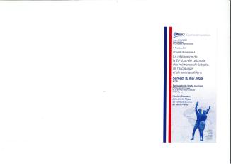 Célébration de la 20e journée nationale des mémoires de la traite, de l'esclavage et de leurs abolitions