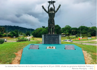 Photographie de la statue des Marrons de Liberté - Guyane 