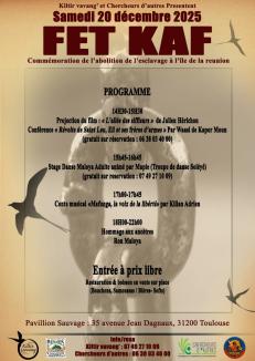 FET KAF - Venez fêter le 20 Désanm aux Pavillons Sauvages à Toulouse !