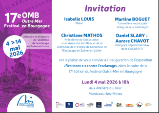 Inauguration de l'expositions "Resistant.e.s contre l'esclavage" à Montceau-les-mines