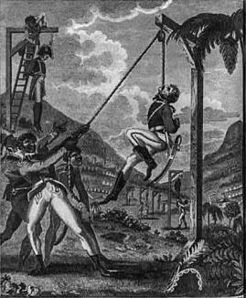 Vengeance de l’armée indigène Dans Marcus Rainford, An historical account of the black empire of Hayti. 1805. 