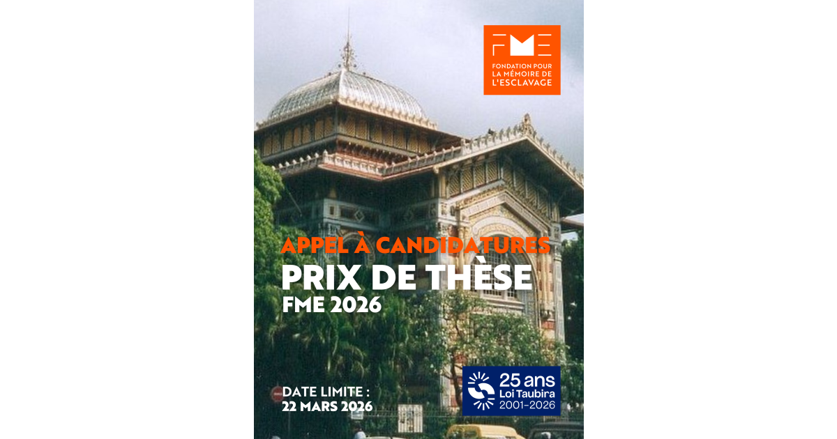 L'appel à candidatures pour le prix de thèse 2026 de la Fondation est ...
