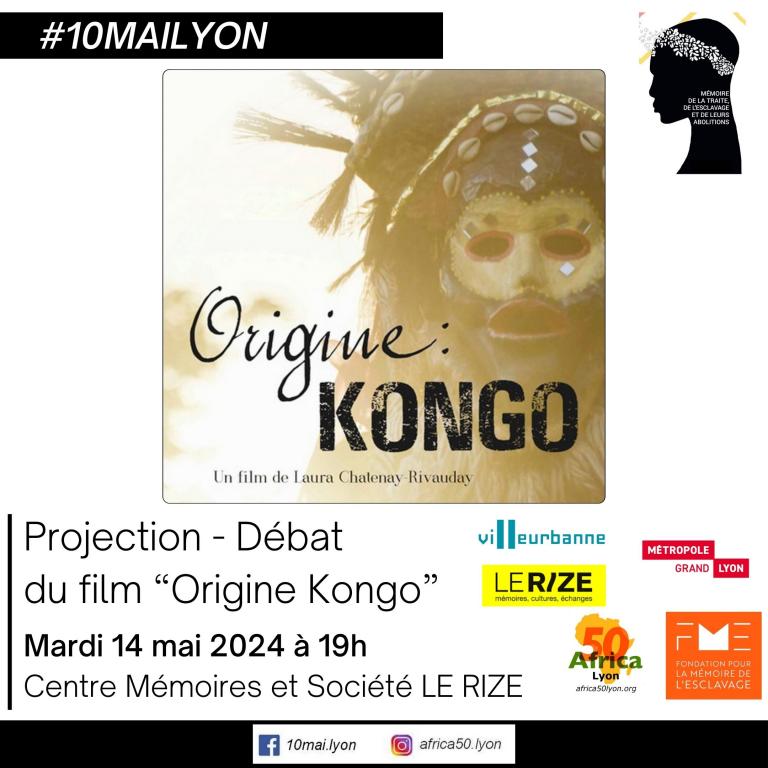 Affiche de la projection-Débat " Origine Kongo"