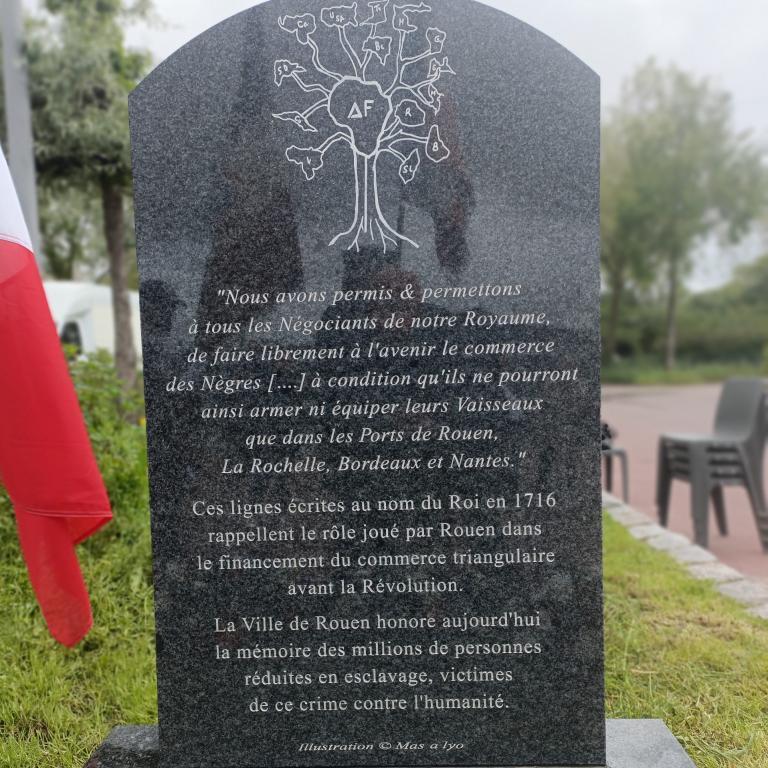 Stèle à la Mémoire des victimes de l'esclavage 