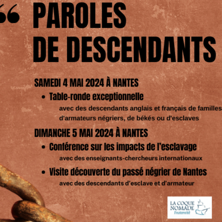 Conférence sur l'impact de l'esclavage sur les sociétés actuelles en France et en Angleterre