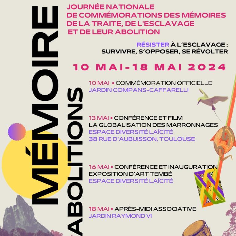 Programme des cérémonies à Toulouse 