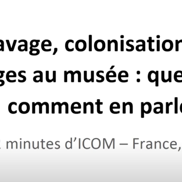 Esclavage, colonisation et leurs héritages au musée Quels enjeux ? Comment en parler ?