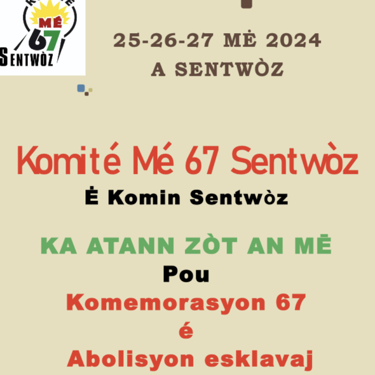 Commémoration du Komité Mé 67 Sentwoz 