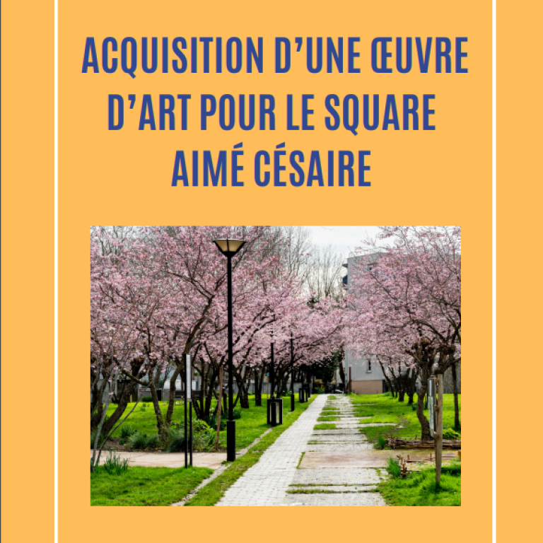 Acquisition d'une œuvre d'art Square Aimé Césaire à Aubervilliers 