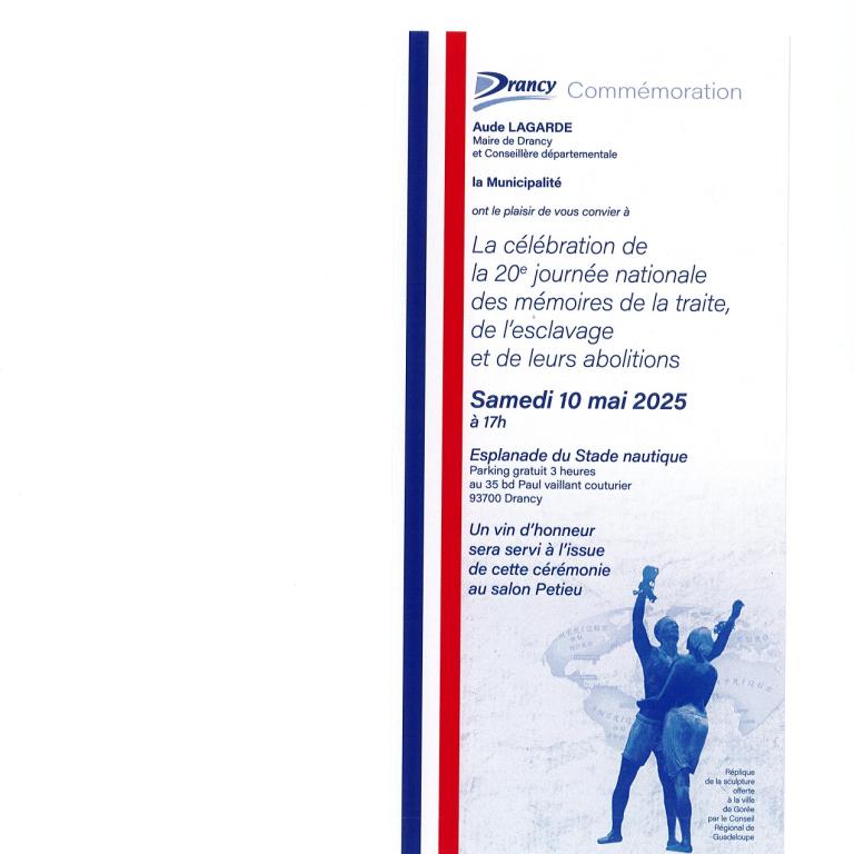 Célébration de la 20e journée nationale des mémoires de la traite, de l'esclavage et de leurs abolitions