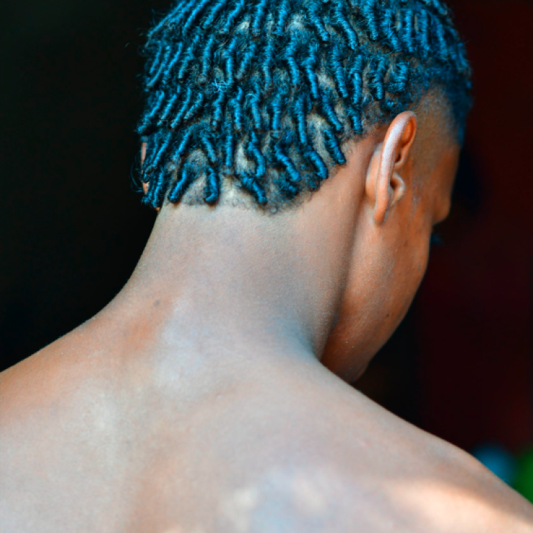 Zoio, membre du Nego Fugido. Nicola Lo Calzo, Ville d'Acupe, Bahia, 2022. Série Nego Fugido.  