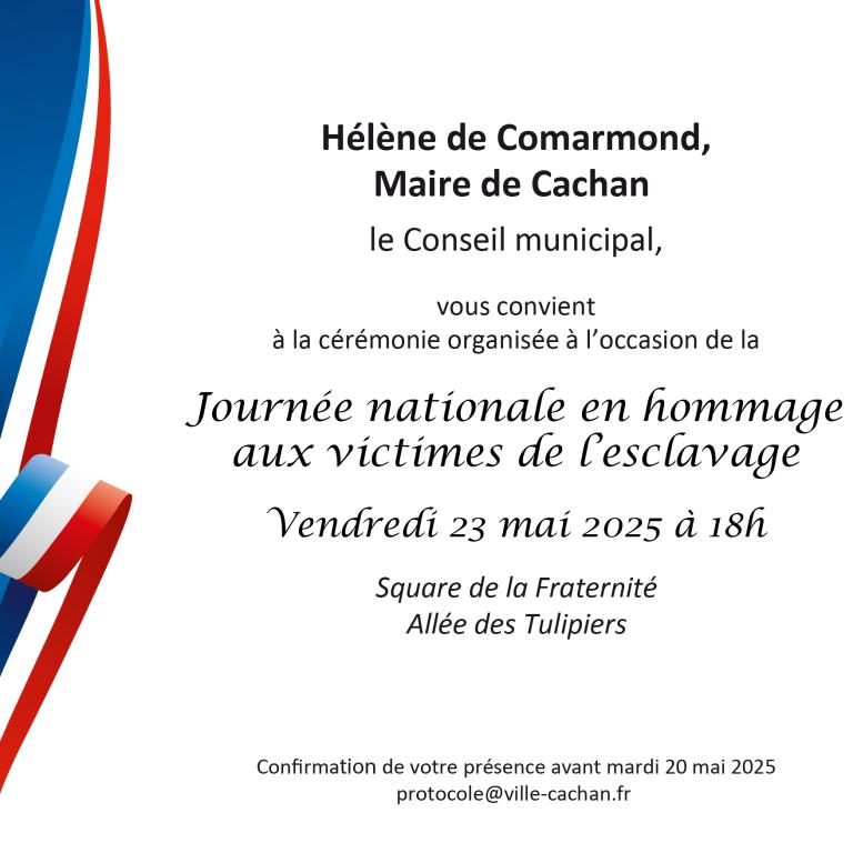 Commémoration Hommage aux victimes de l'esclavage
