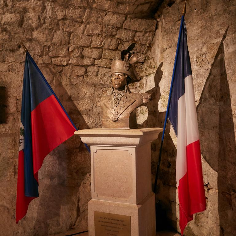 Buste de Toussaint Louverture par James Mastin - Château de Joux