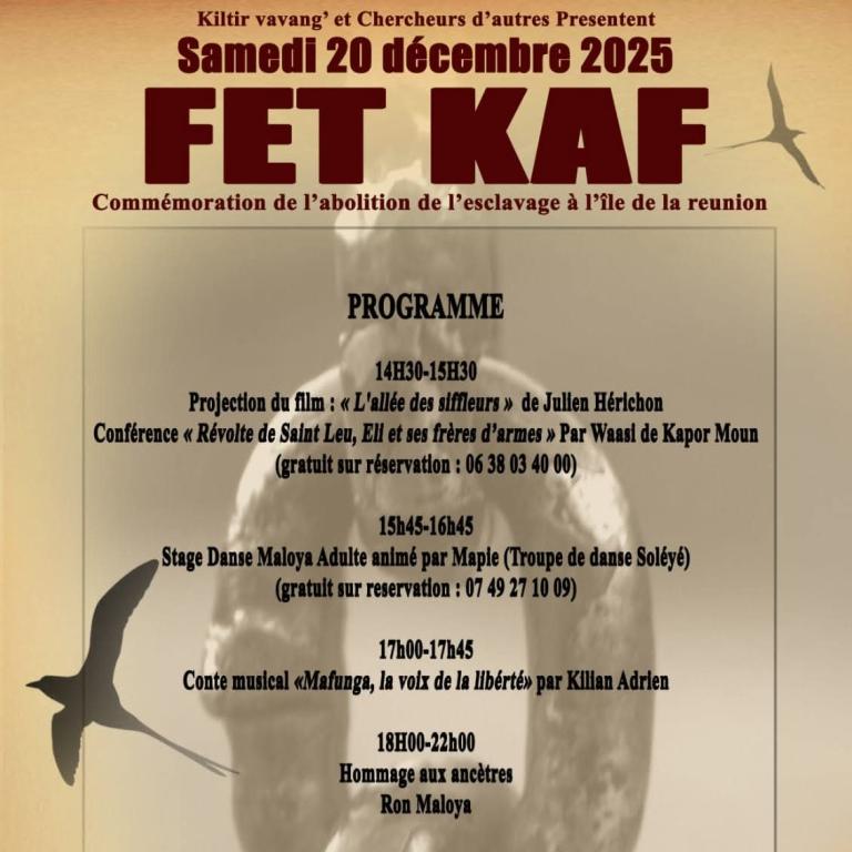 FET KAF - Venez fêter le 20 Désanm aux Pavillons Sauvages à Toulouse !