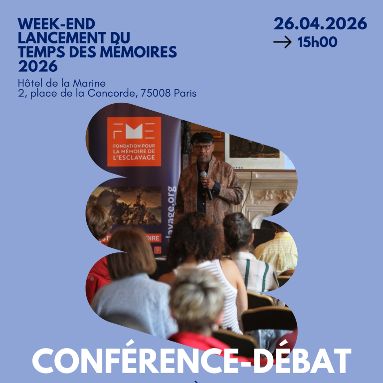 Conférence-débat : "De l'abolition en 1848 à la reconnaissance de l'esclavage comme crime contre l'humanité en 2001" 