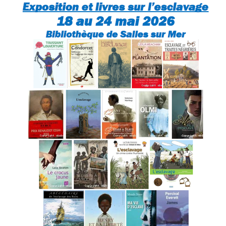 Exposition et livres sur l'escavage