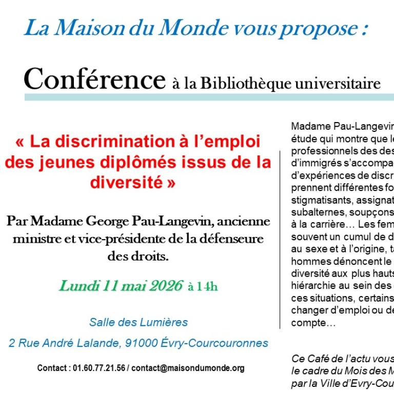 Conférence - Evry Mois des Mémoires 