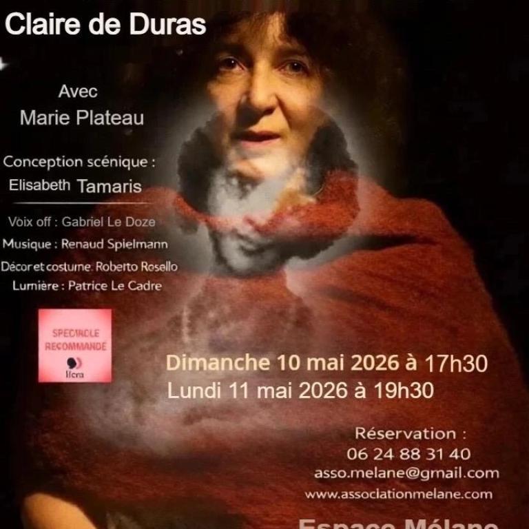 Affiche du spectacle "Ourika" de Claire de Duras